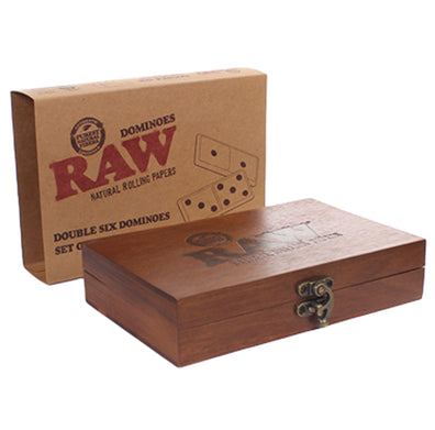RAW Double Six Domino Set – 28 Piece Wooden Box – UK